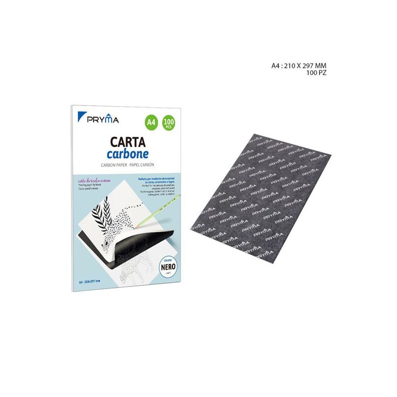 PRYMA CARTA CARBONE A4 21X29.7CM 100FF N