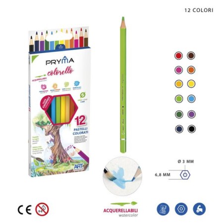 PRYMA PASTELLI ACQUERELLABILI COLORELLO