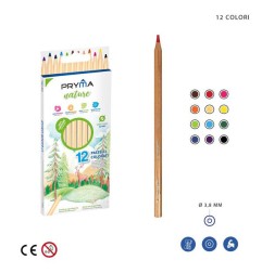 PRYMA PASTELLI LEGNO NATURE 12PZ BL.