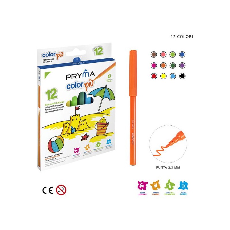 PRYMA PENNARELLI COLORPIU 12PZ BL.