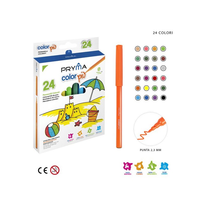 PRYMA PENNARELLI COLORPIU 24PZ BL.