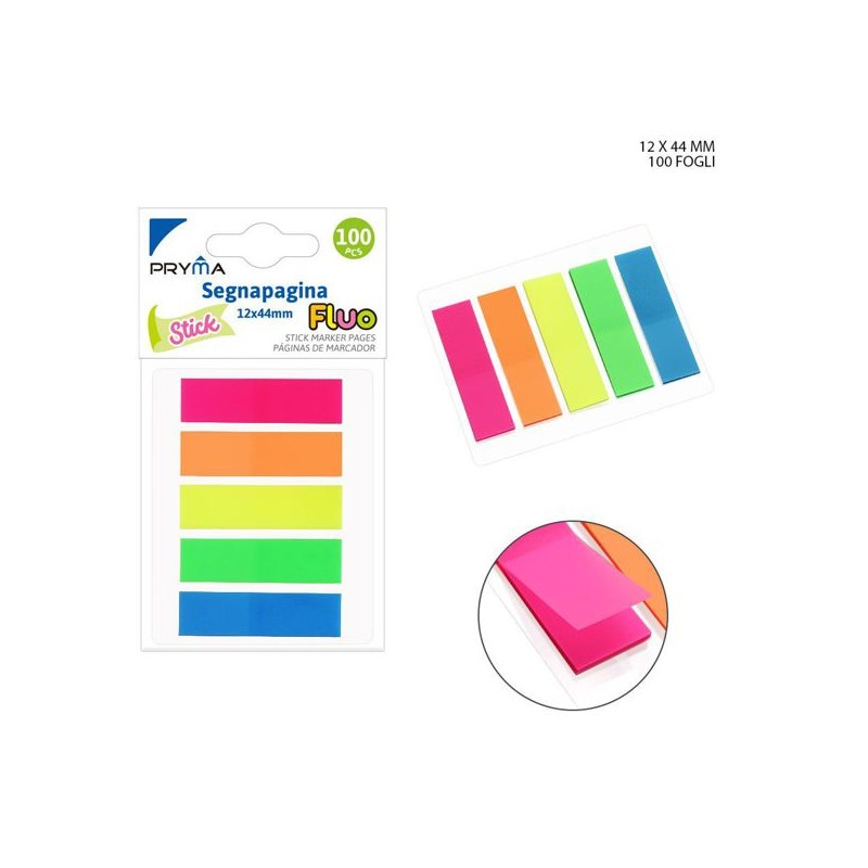 PRYMA STICK SEGNAPAGINA 12X44MM 100FF 5P