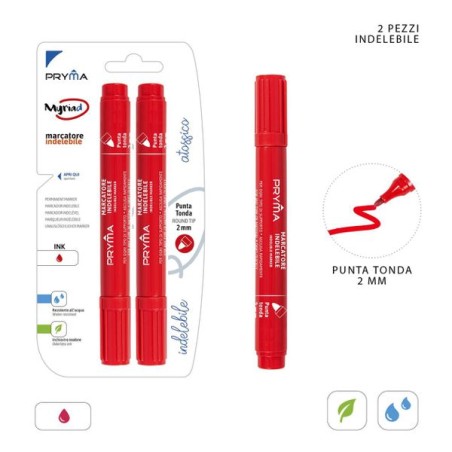 PRYMA MARCATORE PERMANENTE PUNTA TONDA 2MM 2PZ