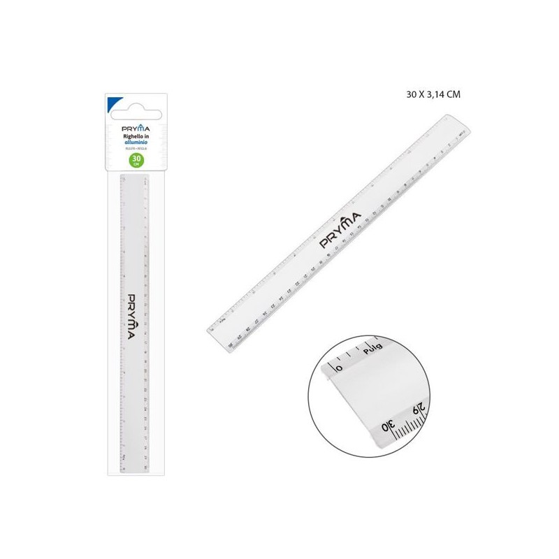 PRYMA RIGHELLO ALLUMINIO 30CM
