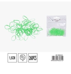 MELISSA ELASTICO CAPELLI 1.5CM 260PZ VERDE