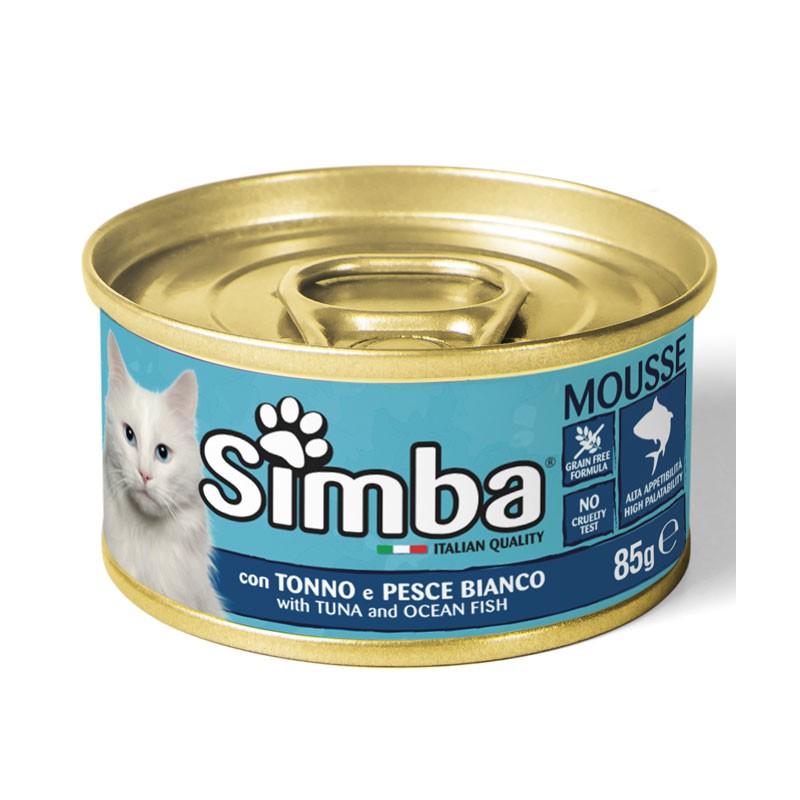 SIMBA LATTINA GATTO TONNO E PESCE 85GR