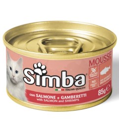 SIMBA LATTINA GATTO SALMONE&GAMBERETTI 85GR