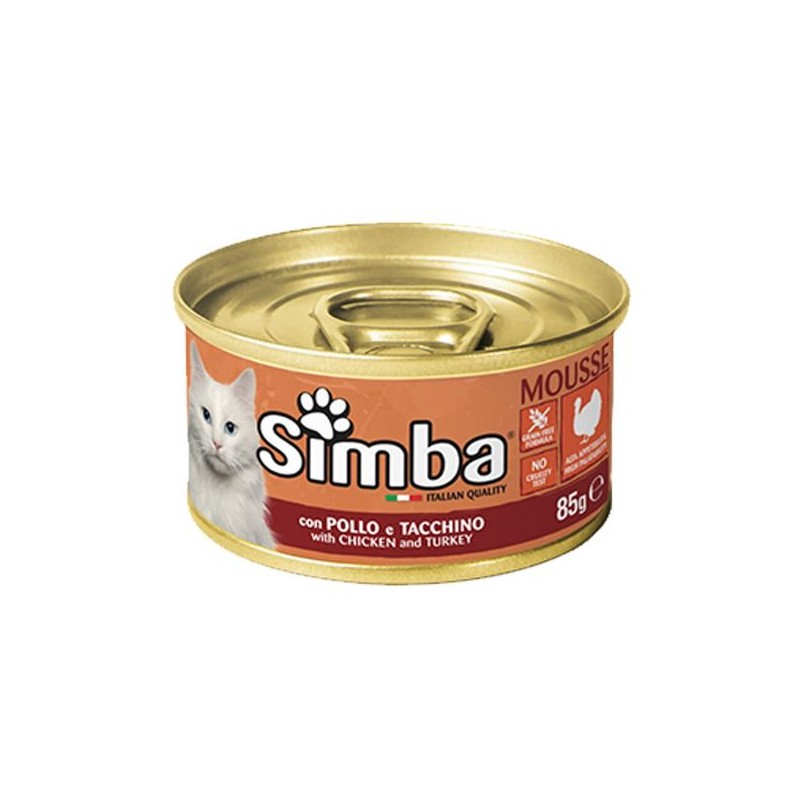 SIMBA LATTINA GATTO POLLO&TACCHINO 85GR