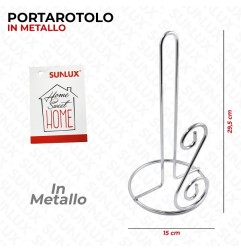 PORTAROTOLO IN METALLO 15X29,5CM