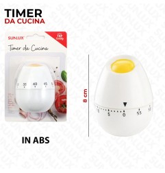 SUNLUX TIMER DA CUCINA UOVO 8CM