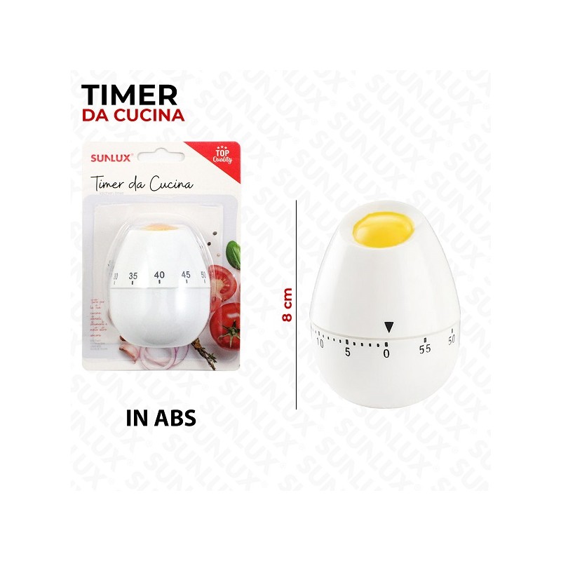 SUNLUX TIMER DA CUCINA UOVO 8CM