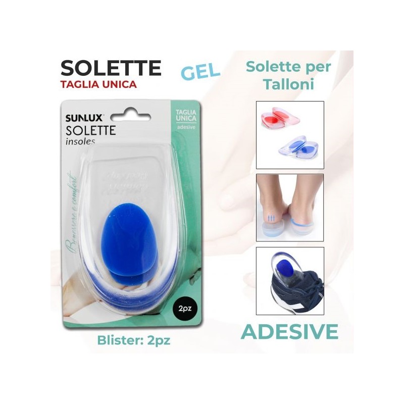 SOLETTE ADESIVE IN GEL PER TALLONI 2PZ