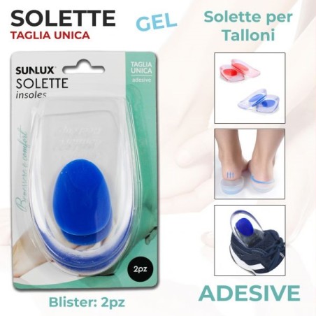 SOLETTE ADESIVE IN GEL PER TALLONI 2PZ