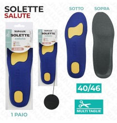 SOLETTE SALUTE UOMO MULTITAGLIE 40-46