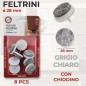 FELTRINI GRIGIO CHIARO CON CHIODINO 28MM 8PZ