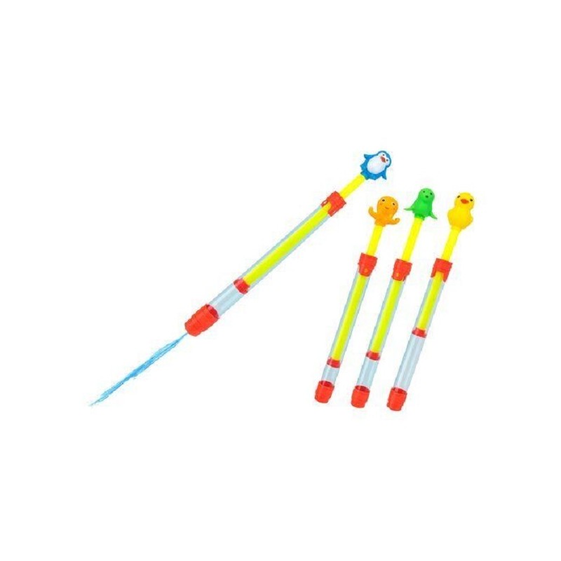 TUBO ACQUA CON TESTA ANIMALE 30CM 4ASS