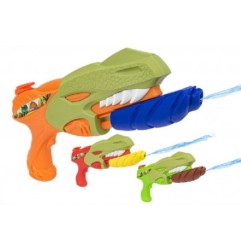 PISTOLA ACQUA POMPA DINOSAURO 28CM 3 COLORI ASS