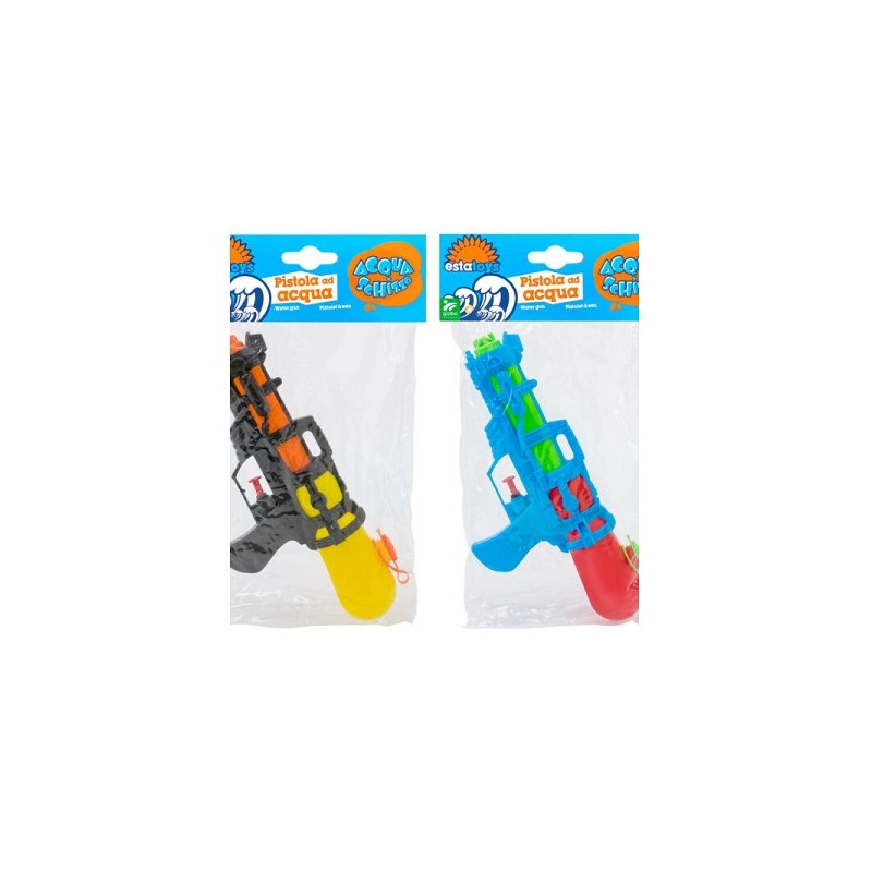 PISTOLA ACQUA SPRUZZO 26CM 2 COLORI ASS