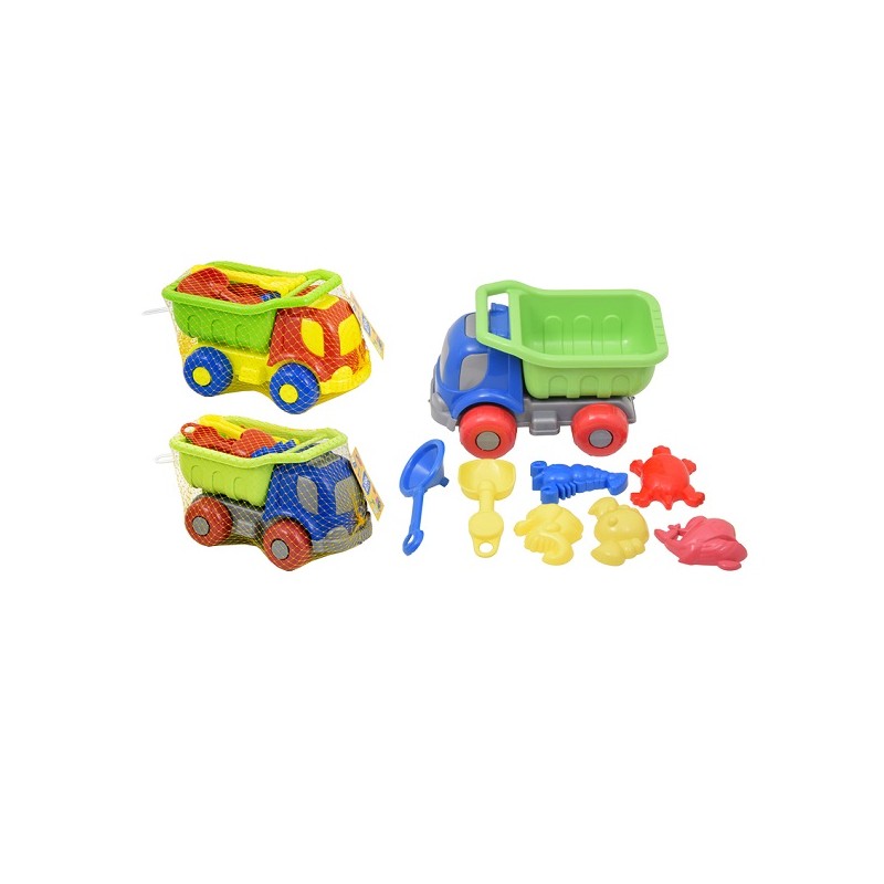 GIOCHI SPIAGGIA CAMION CON ACCESSORI