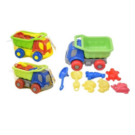 GIOCHI SPIAGGIA CAMION CON ACCESSORI