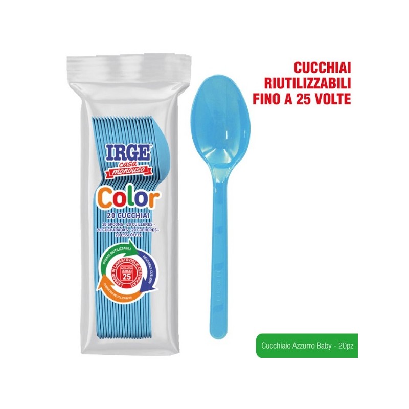 CDZ CUCCHIAIO PP AZZURRO BABY 20PZ