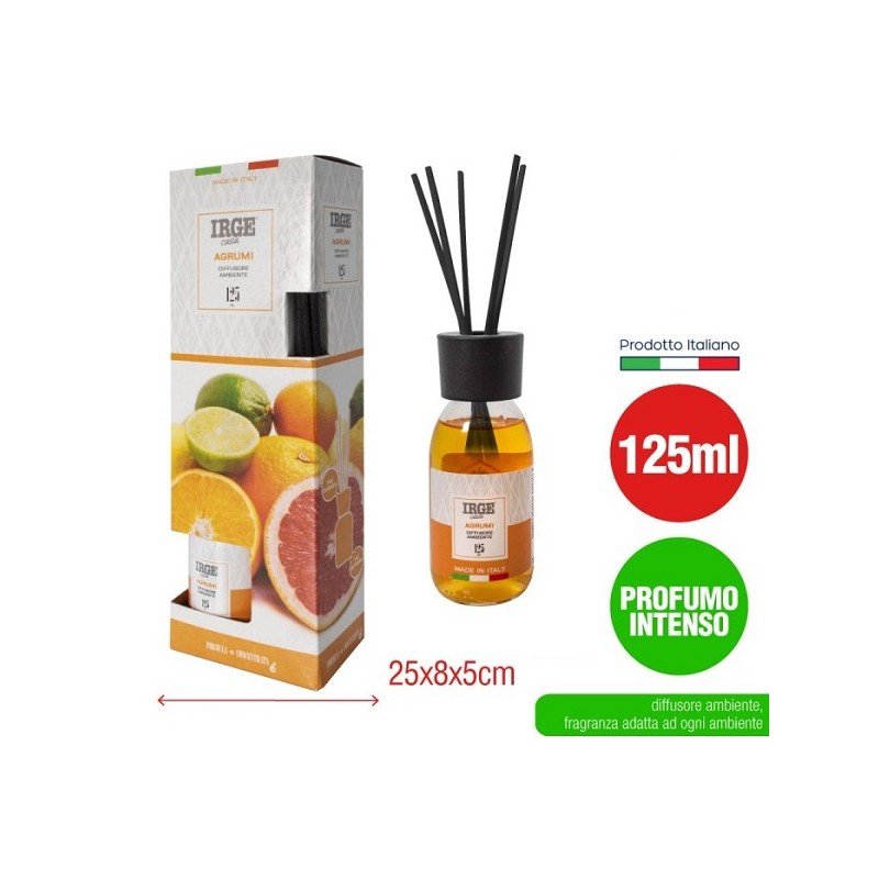 DIFFUSORE IRGE AMBIENTE BASTONCINI AGRUMI 125ML