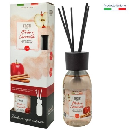 DIFFUSORE IRGE AMBIENTE BASTONCINI MELA/CAN. 125ML