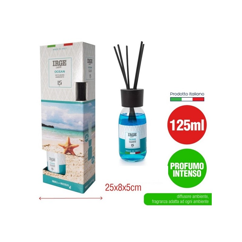 DIFFUSORE IRGE AMBIENTE BASTONCINI OCEAN 125ML