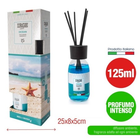 DIFFUSORE IRGE AMBIENTE BASTONCINI OCEAN 125ML