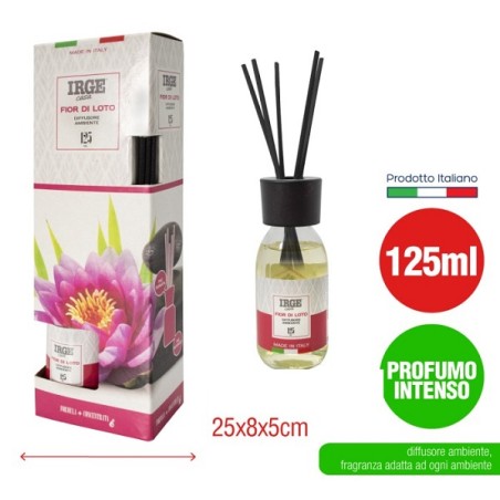 DIFFUSORE IRGE AMBIENTE BASTONCINI F.LOTO 125ML