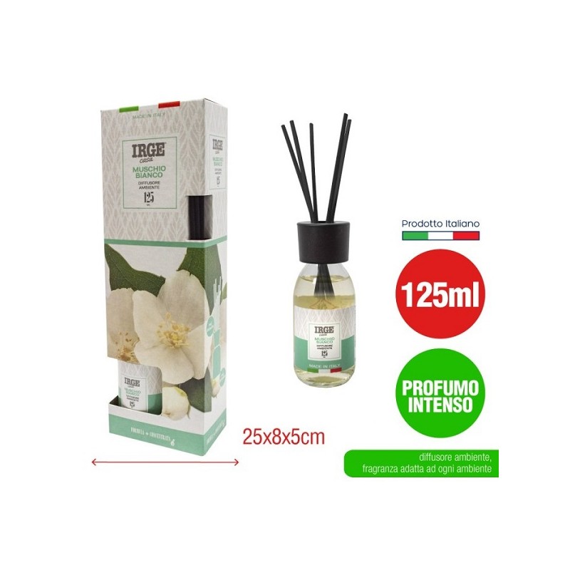 DIFFUSORE IRGE AMBIENTE BASTONCINI MUSCHIO 125ML