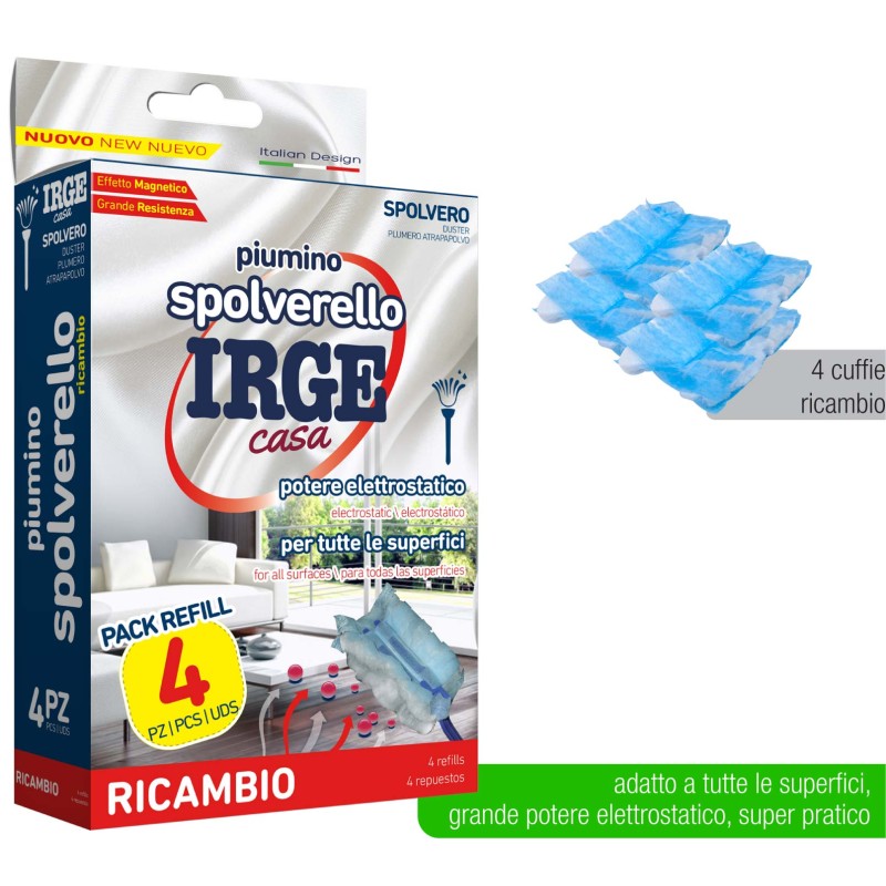 SPOLVERELLO CUFFIE RICAMBIO IRGE 4PZ