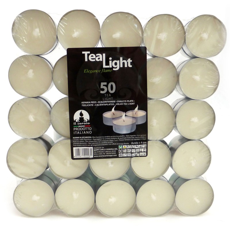 Candele tealight bianche