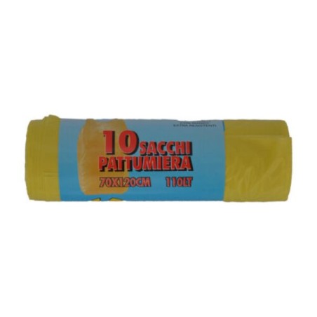 ROTOLI HDPE 70X120CM MANICO A CANOTTIERA RT 10PZ GIALLO