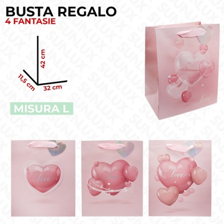 SUNLUX BUSTA REGALO LOVE 32X42X11.5CM