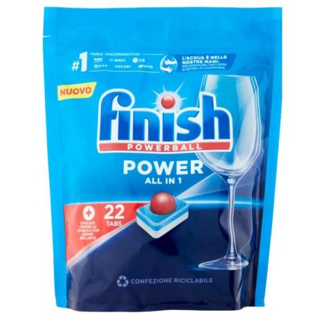 FINISH TABS POWERBALL TUTTO IN 1 22PZ