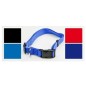 DOG COLLAR W1 5 L35CM RED BLUE BLACK PUR