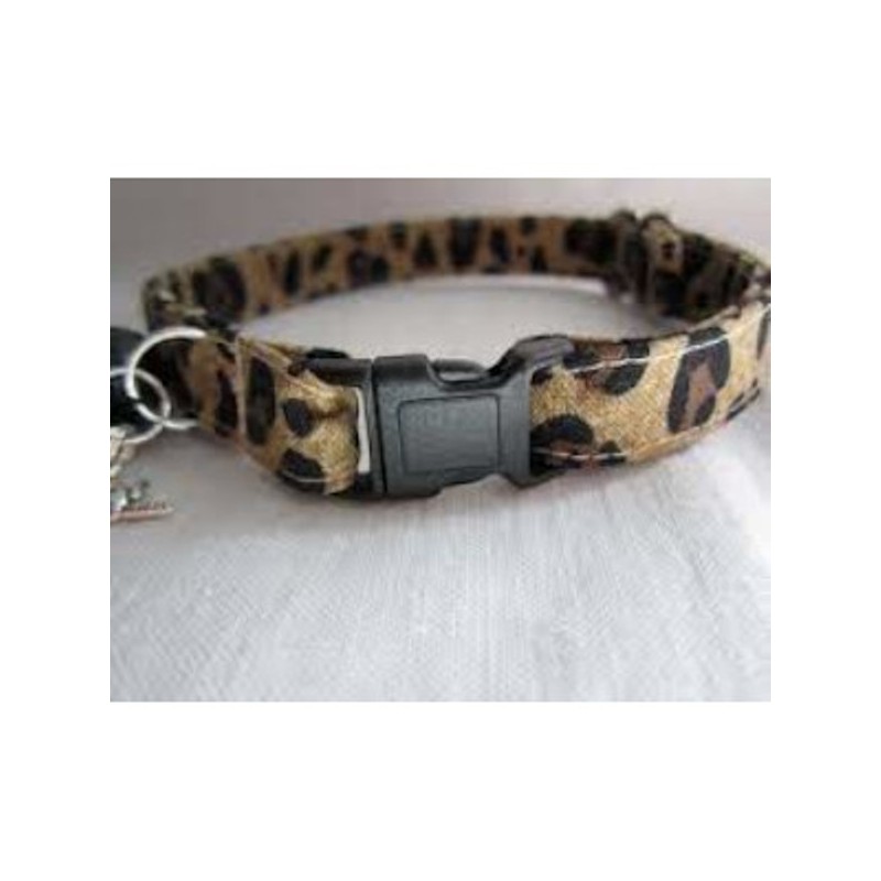 CAT COLLAR W1 L30CM LEOPARD