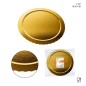 DC CASA SOTTOTORTA ROTONDO ORO 20CM 2PZ