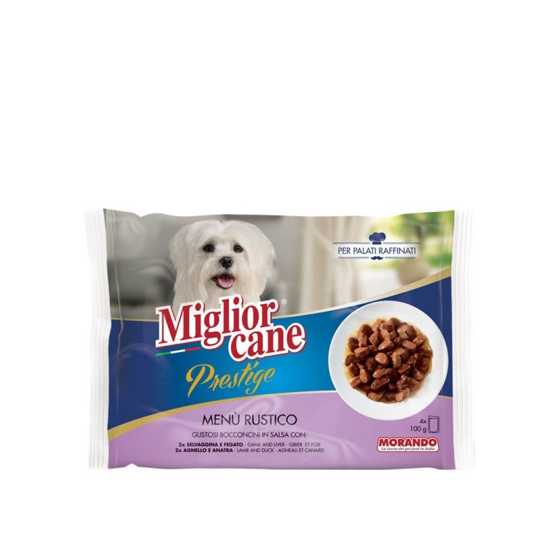 MIGLIOR CANE PRESTIGIE SELVAGINA E AGNELLO 400  GRAMMI