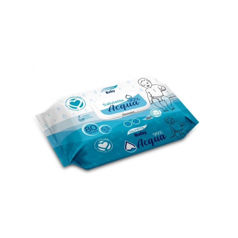 SALVIETTE NEUTRE ACQUA 80PZ