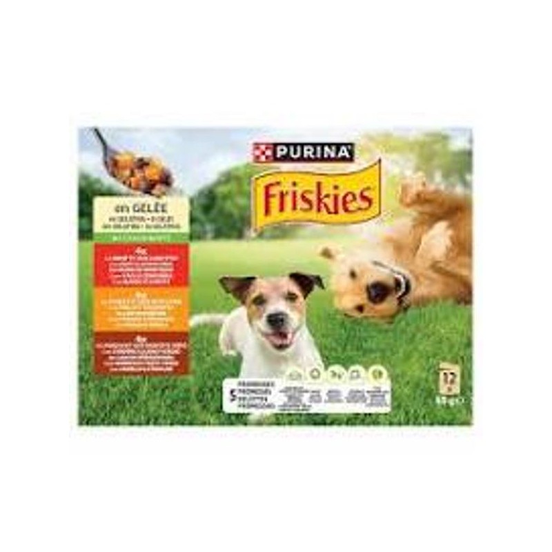 .FRISK.DOG BUSTE 12X85 GELAT.CARNE