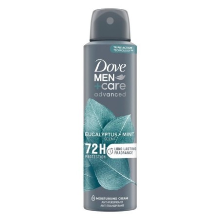 DOVE DEO MEN SPRAY EUCALYPTUS+MINT 150ML