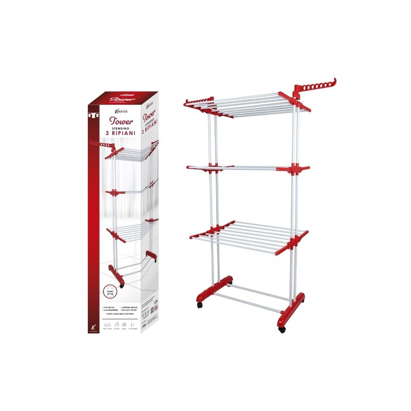 STENDINO TOWER 3 PIANI CM.126X64X17