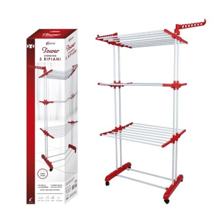 STENDINO TOWER 3 PIANI CM.126X64X17