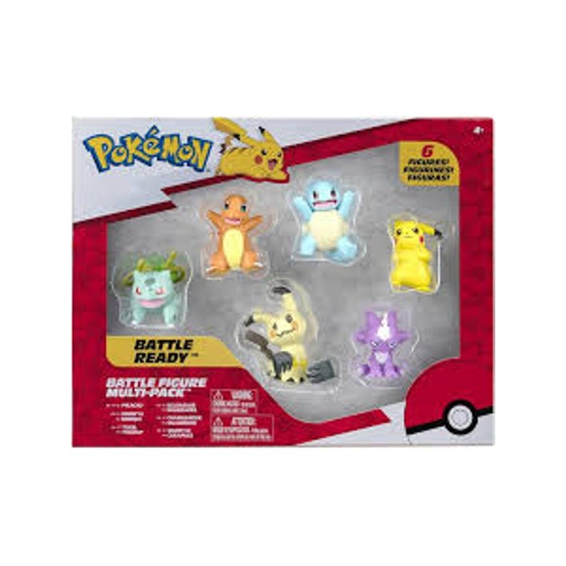 POKEMON BATTLE FIGURE 6 PACK FEATURES PK