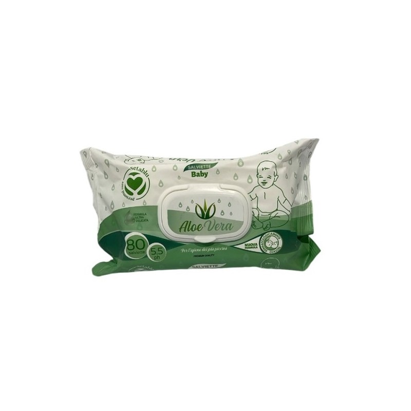 SALVIETTE BABY ALOE VERA 80PZ