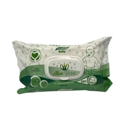 SALVIETTE BABY ALOE VERA 80PZ