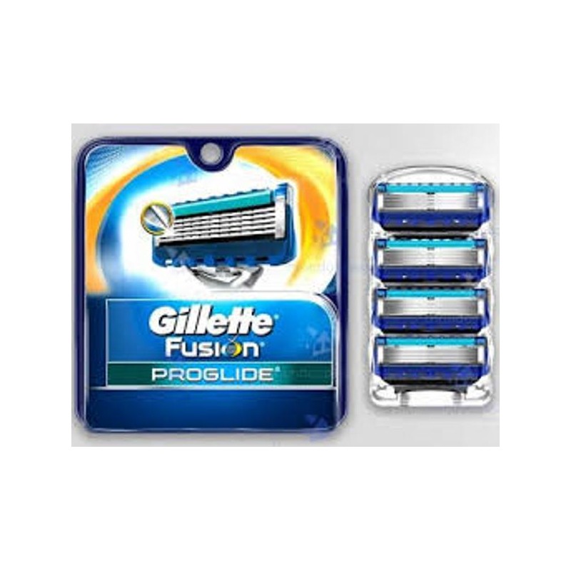 GILLETTE FUSION PROGLIDE RICAMBI X4