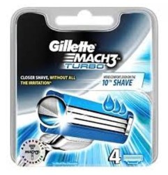 GILLETTE MACH3 TURBO RIC X4